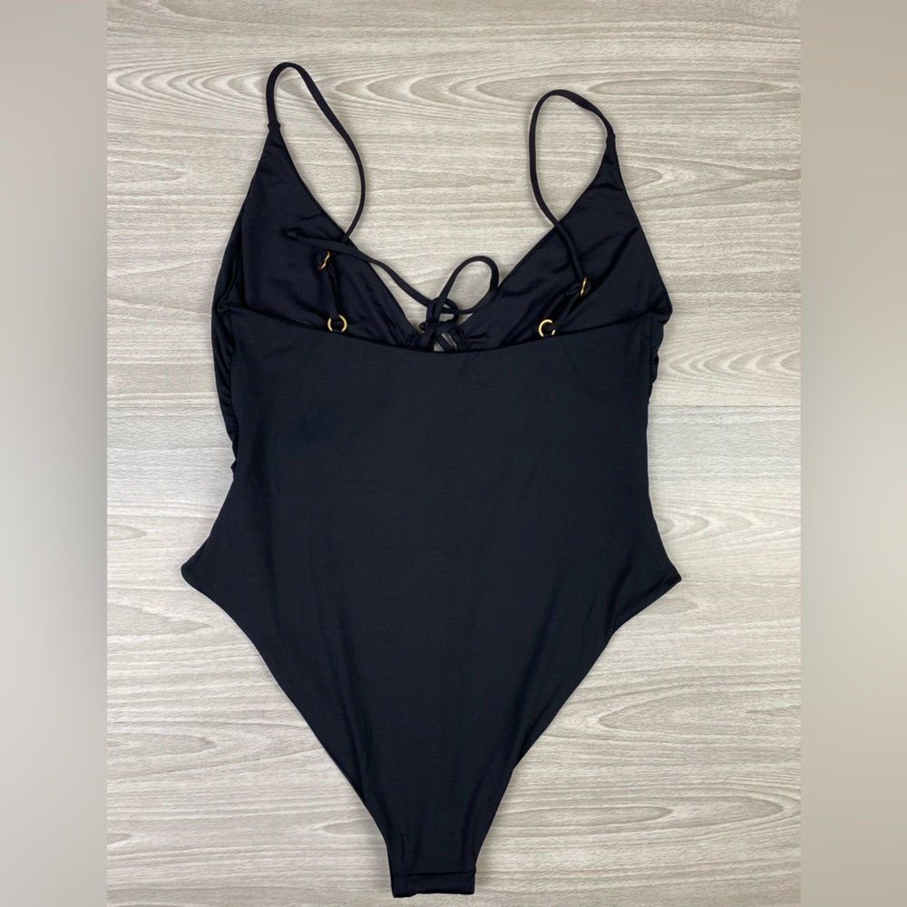 LSPACE Piper Classic One-Piece Swimsuit Tie Keyhole Black Size XS - Picture 11 of 15